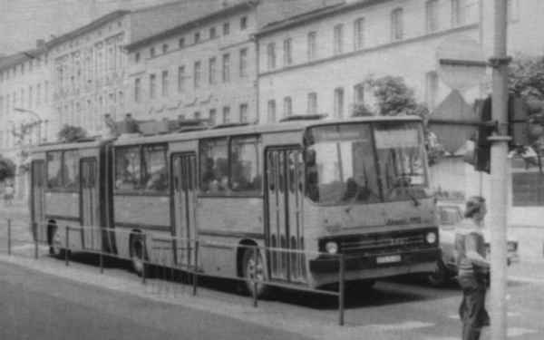 Articulated trolleybus no. 04(V) of the Hungarian type Ikarus 280.93 (scrapped)