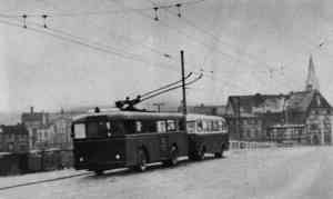 Trolleybus of the German type KEO I (war unit bus standard size 1)