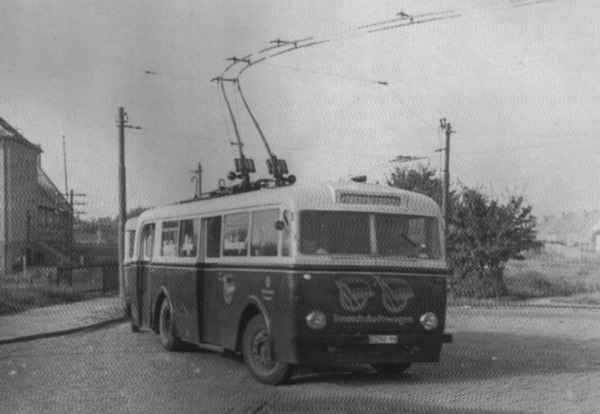 Trolleybus no. 07(II) of the GDR-type LOWA W 600 (out of service)