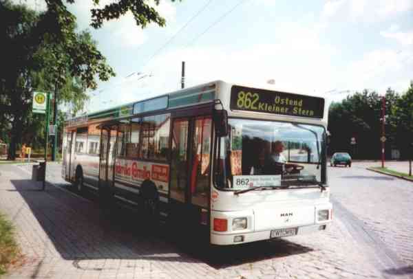 Trolleybus traffic replaced by buses with Diesel engine