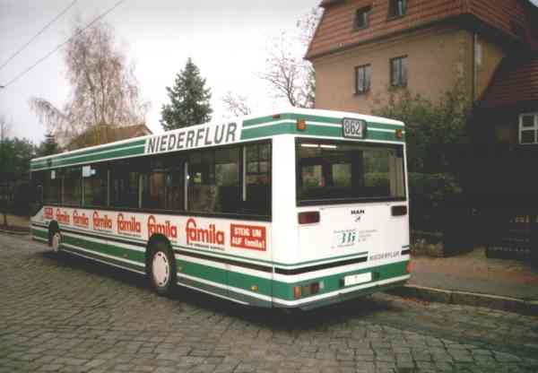 Trolleybus traffic replaced by buses with Diesel engine