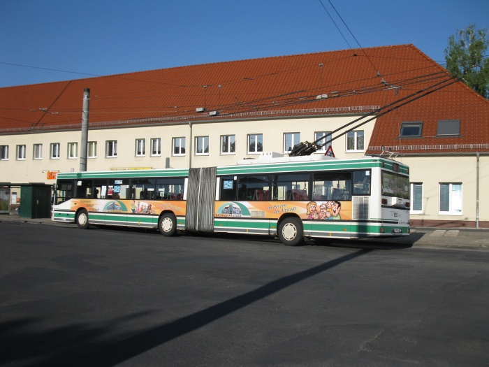 Articulated trolleybus no. 030 of
the Austrian type ÖAF Gräf & Stift NGE 152 M17