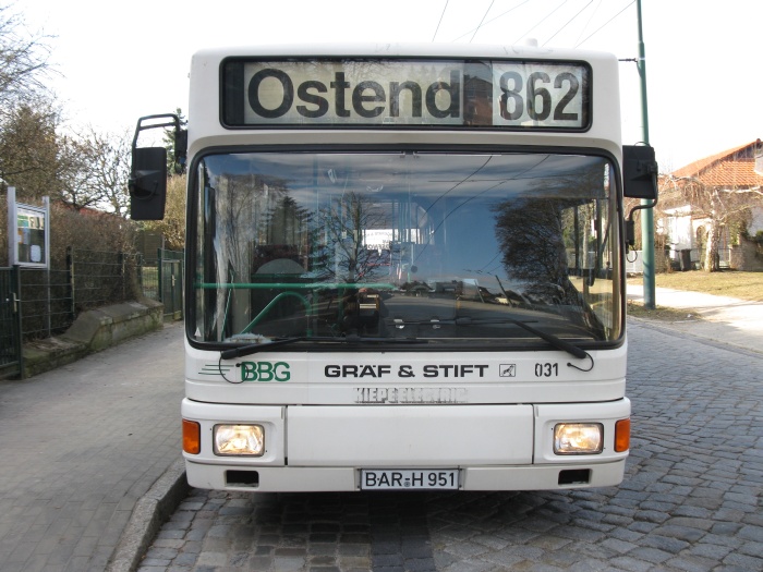 Articulated trolleybus no. 031 of the Austrian type ÖAF Gräf & Stift NGE 152 M17