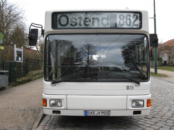 Gelenkobus Nr. 035 vom österreichischen Typ ÖAF Gräf & Stift NGE 152 M17