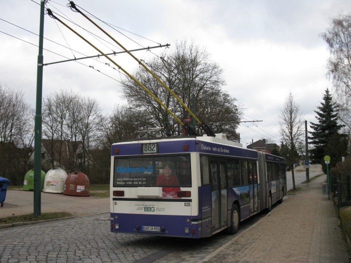 Gelenkobus Nr. 035 vom österreichischen Typ ÖAF Gräf & Stift NGE 152 M17