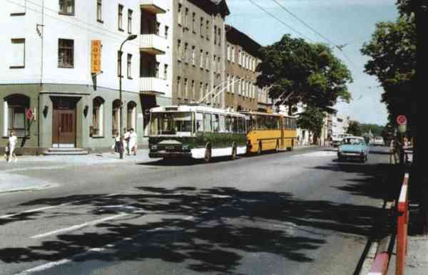 Trolleybus no. 03(IV) of the Czech type SKODA 14 Tr03 (out of service)