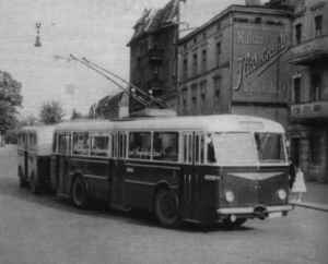 Breakdown of the trolleybus traffic in 1959