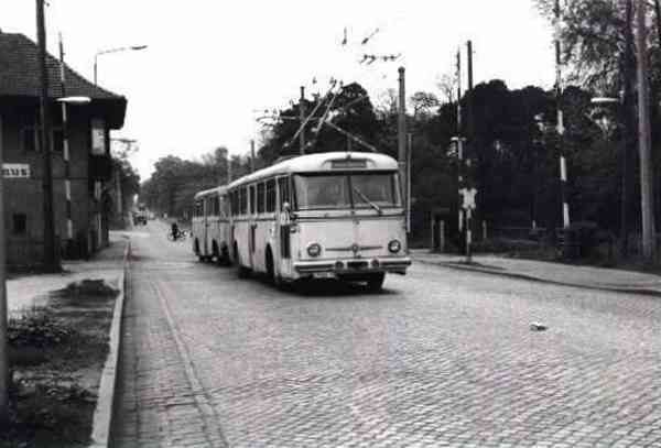 Trolleybus no. 14(I) of the Czech type SKODA 9 Tr0 (out of service)