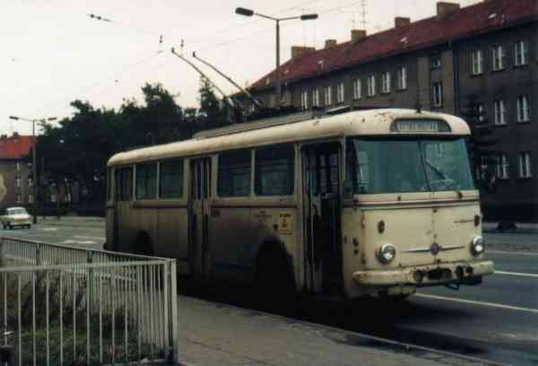 Trolleybus no. 17/I of the Czech type ŠKODA 9 Tr13 (scrapped)