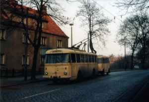 Дрезденские троллейбусы чехословацкого типа „Шкода 9Тр“ в Эберсвальде