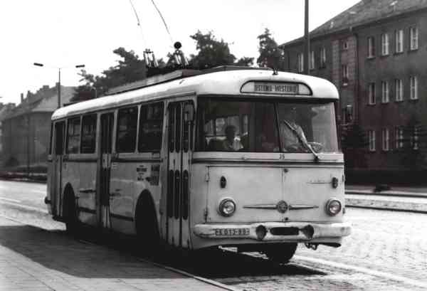 Trolleybus no. 25(I) of the Czech type ŠKODA 9 Tr15 (scrapped)