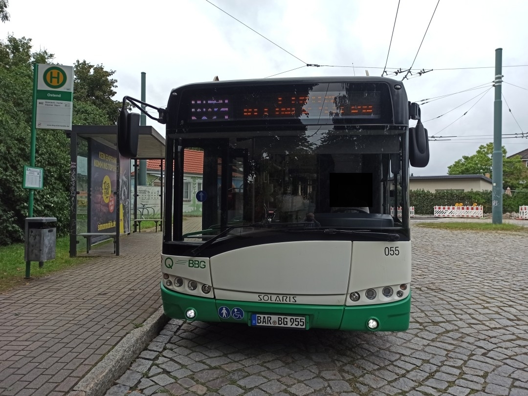 Шарнирносочленённый троллейбус № 055 польского типа Солярис Троллино 18 АЦ