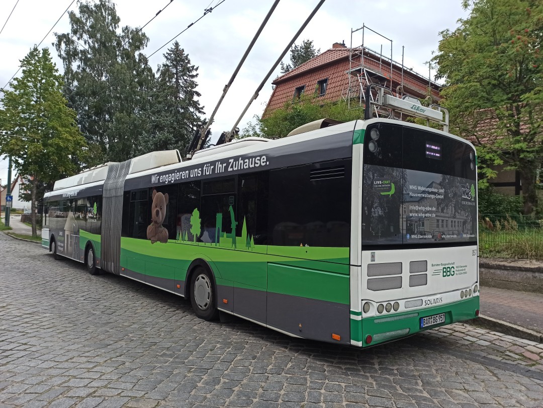 Шарнирносочленённый троллейбус № 057 польского типа Солярис Троллино 18 АЦ