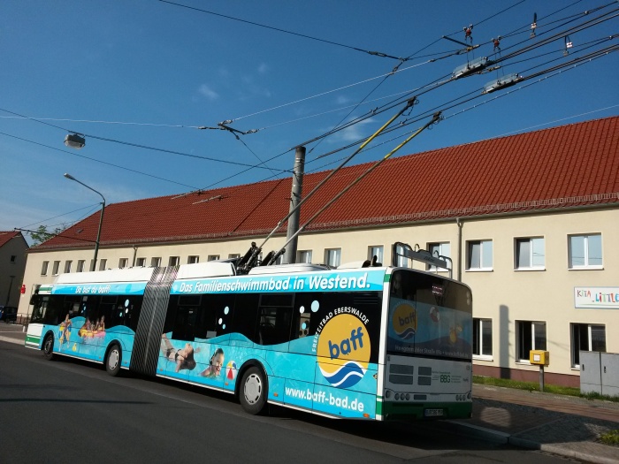 Шарнирносочленённый троллейбус № 059 польского типа Солярис Троллино 18 АЦ