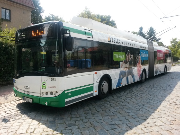 Шарнирносочленённый троллейбус № 061 польского типа Солярис Троллино 18 АЦ