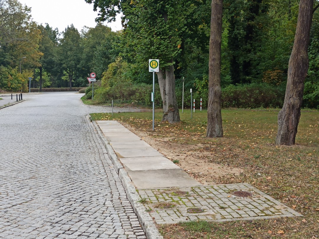 Haltestelle „Eberswalde, Barnimhöhe” in Richtung Markt