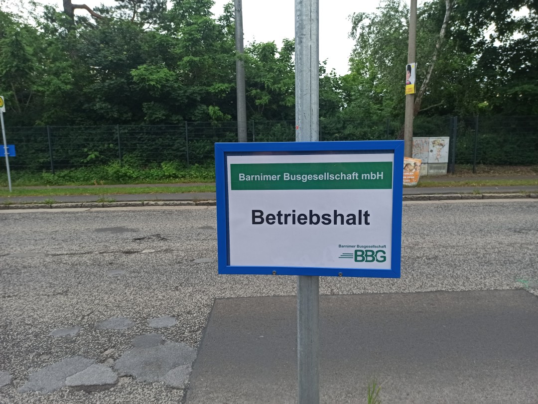 Betriebshalt - Kein Ein- oder Ausstieg!